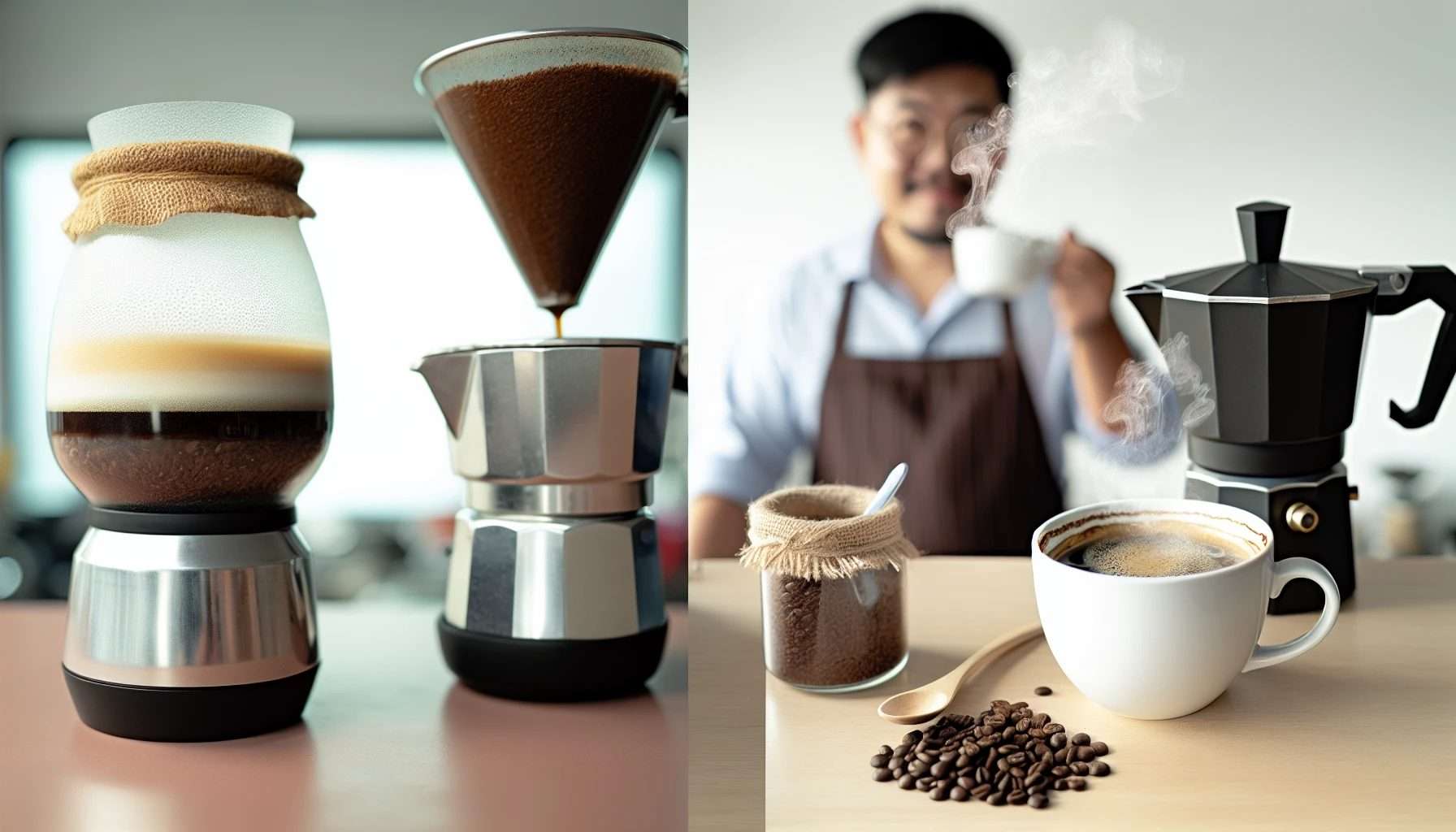 Comparison of specialty single-origin coffee and commercial instant coffee