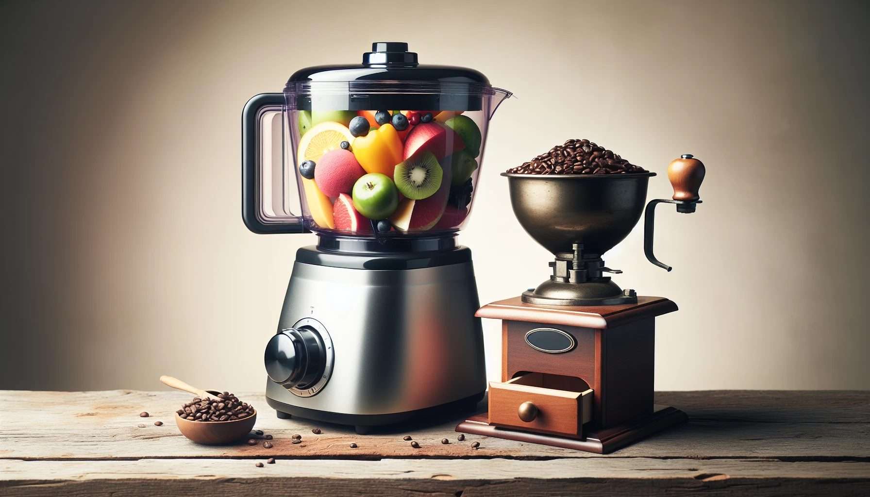 Comparing food processors and coffee grinders